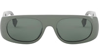 Fendi Signature Green Oval Sunglasses