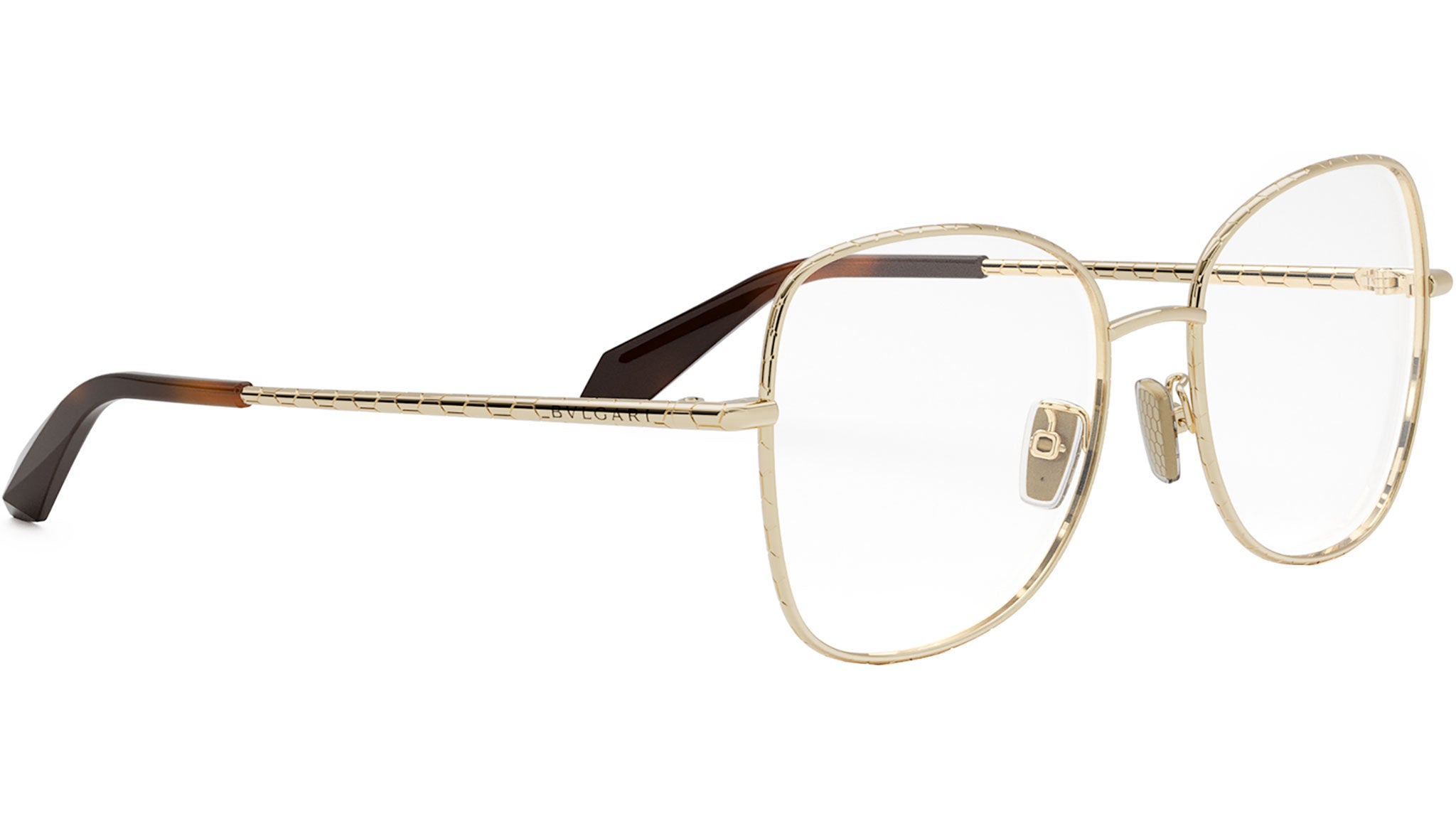 Serpenti Yellow Geometric Eyeglasses