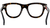 1970 Havana Geometric Eyeglasses