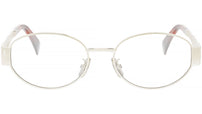 Metal Triomphe Light Gold Oval Eyeglasses