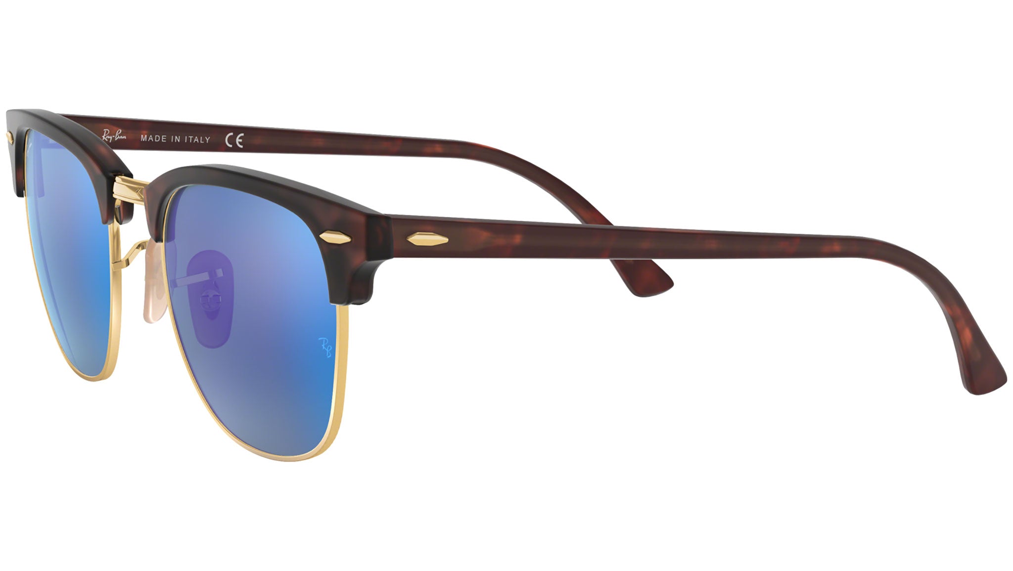 Clubmaster Flash Lenses RB3016 sand havana and gold