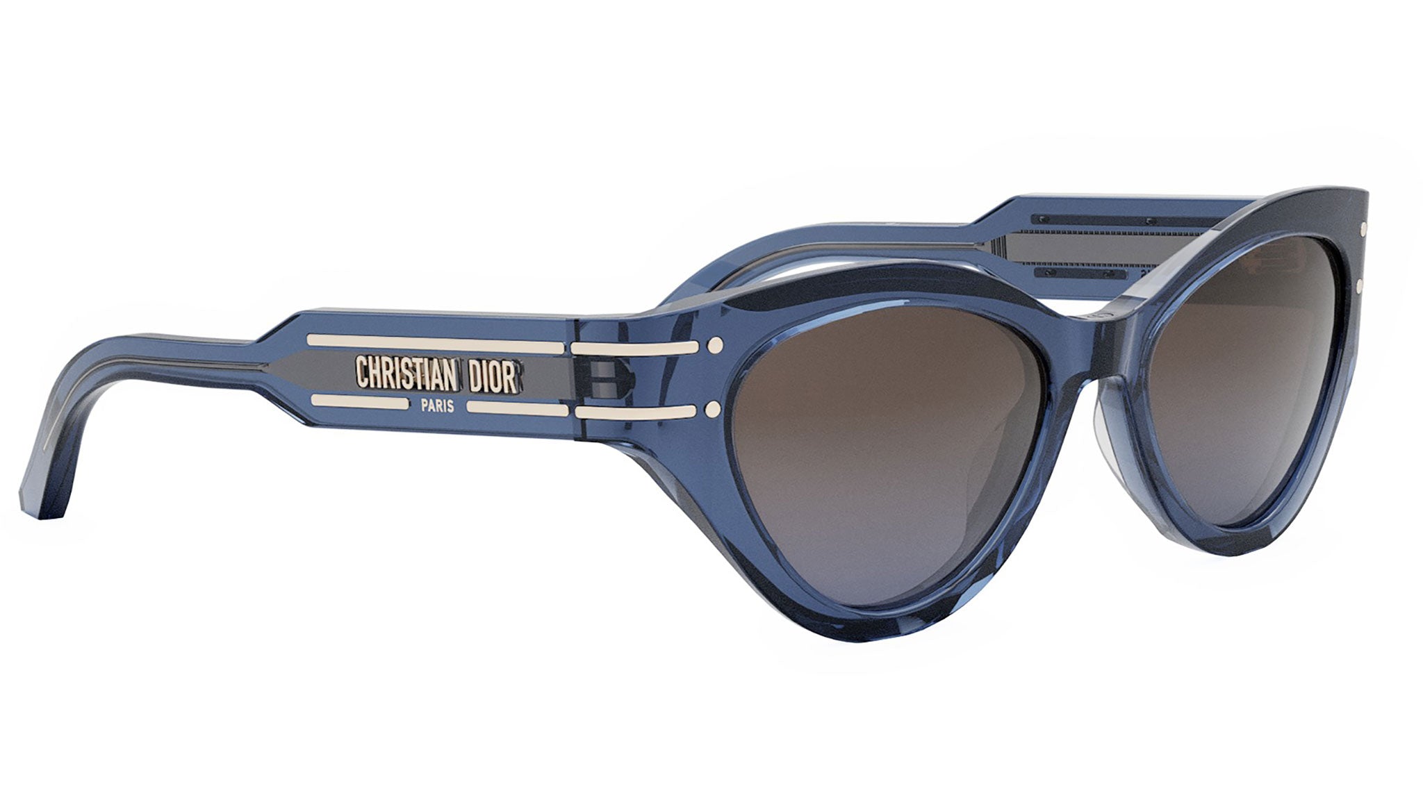 DiorSignature B7I Blue Cat Eye Sunglasses