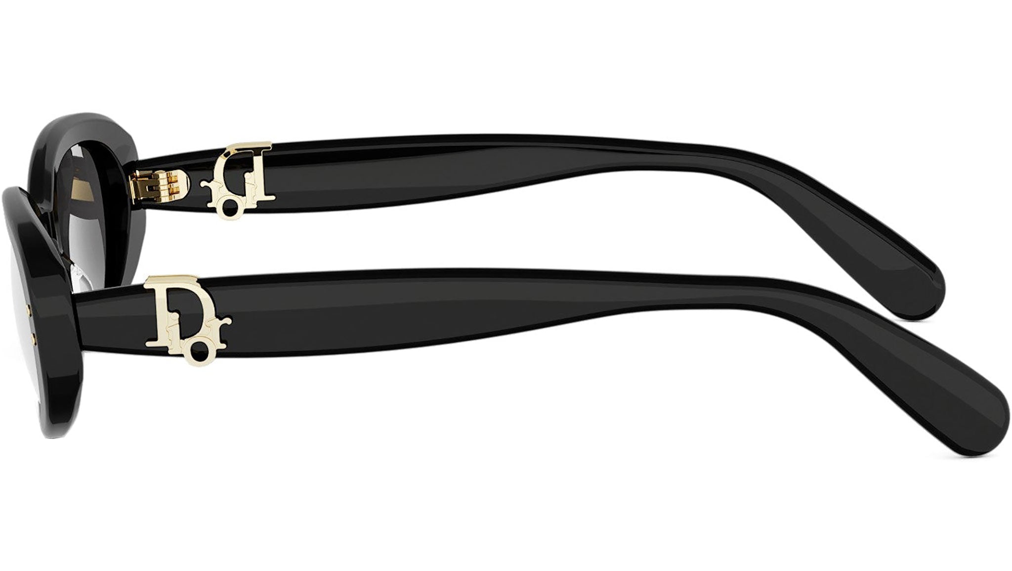 Dior Oblique B1I Black Oval Sunglasses