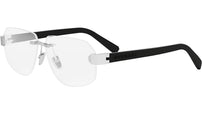 Bvlgari Aluminium Silver Geometric Eyeglasses