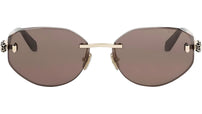 Serpenti Forever Gold Oval Sunglasses