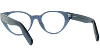 K Logo Blue Oval Eyeglasses