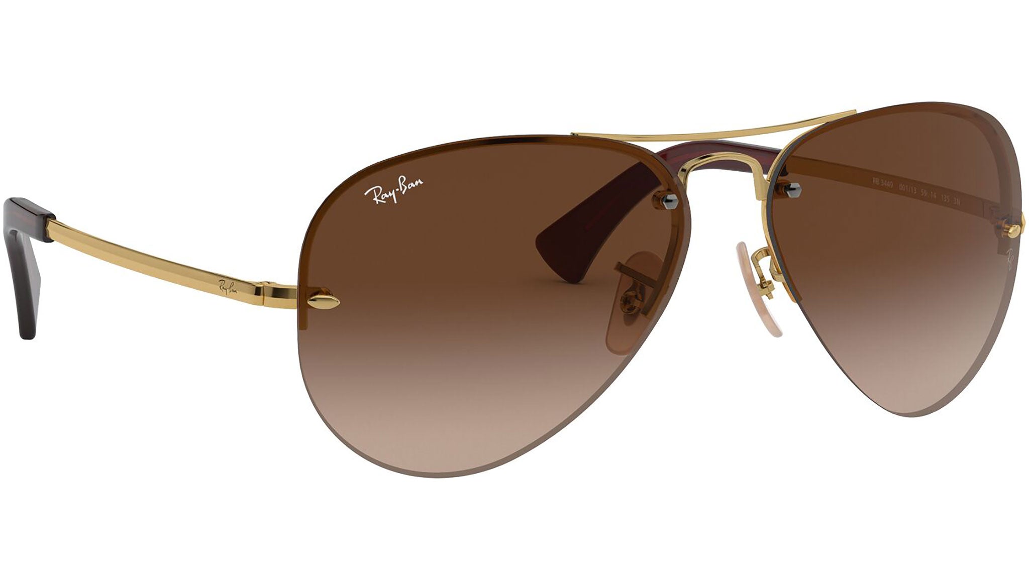 Aviator RB3449 001/13 Gold Brown