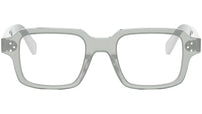 CELINE 3 Dots Transparent Sage Rectangular Eyeglasses