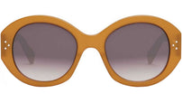 CELINE 3 Dots Brown Round Sunglasses