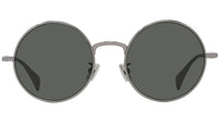 Boke Flower Silver Round Sunglasses