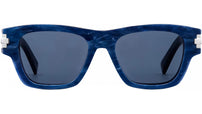 DiorBlackSuit S2U Marble Blue Rectangular Sunglasses
