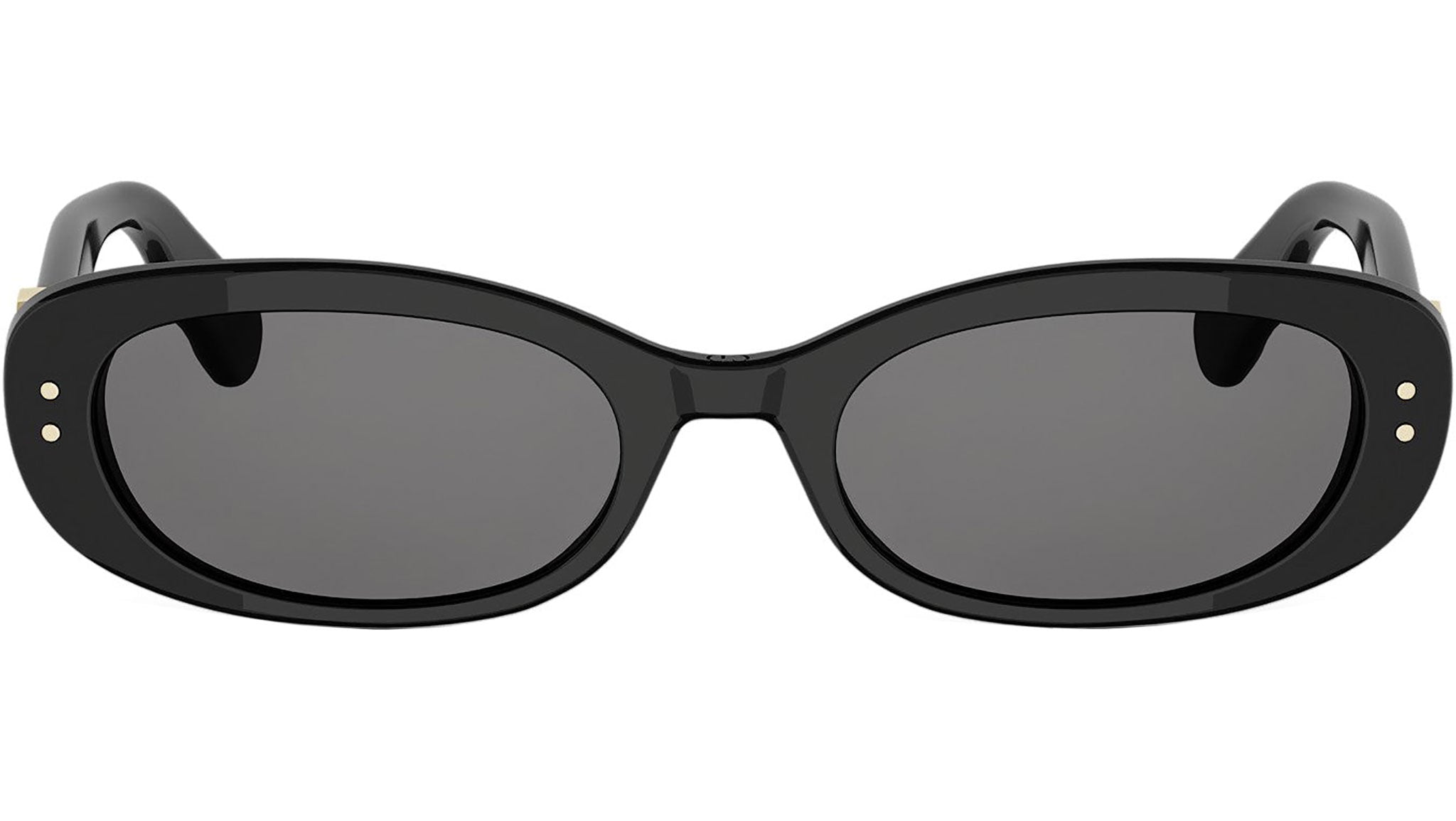 Dior Oblique B1I Black Oval Sunglasses