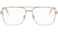 DiorCannageO A1U Rose Gold Geometric Eyeglasses
