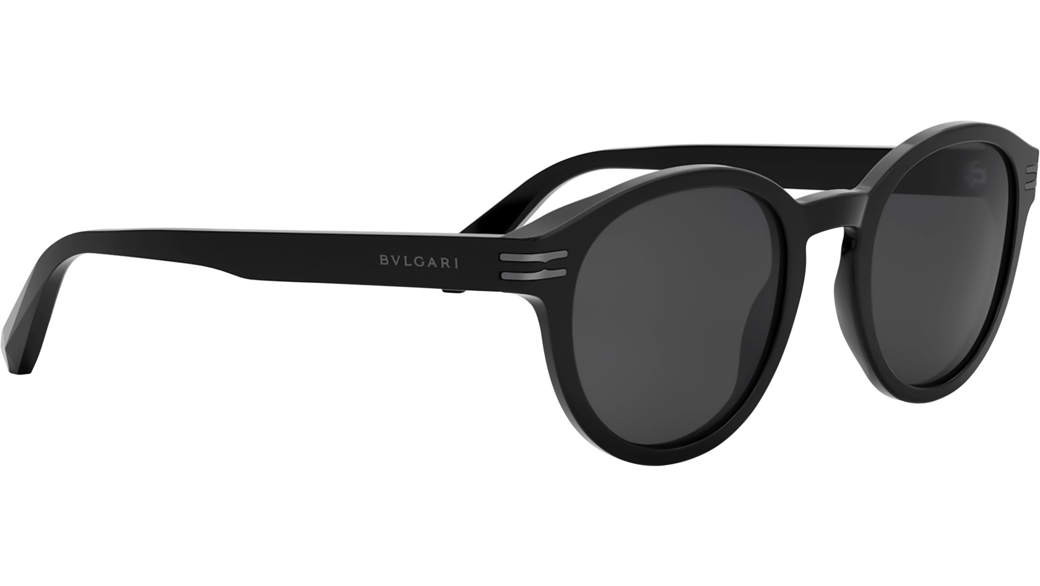 B.zero1 Black Round Sunglasses