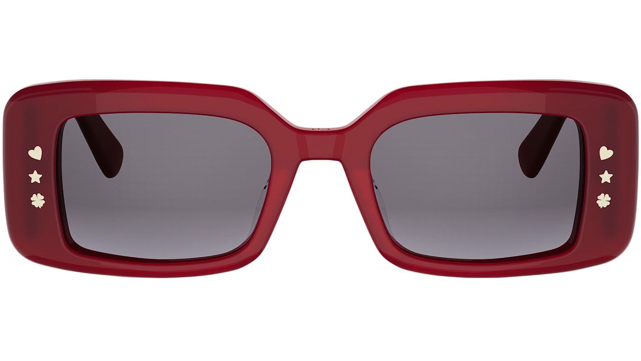 DiorLuckyCharms S1I Red Rectangular Sunglasses