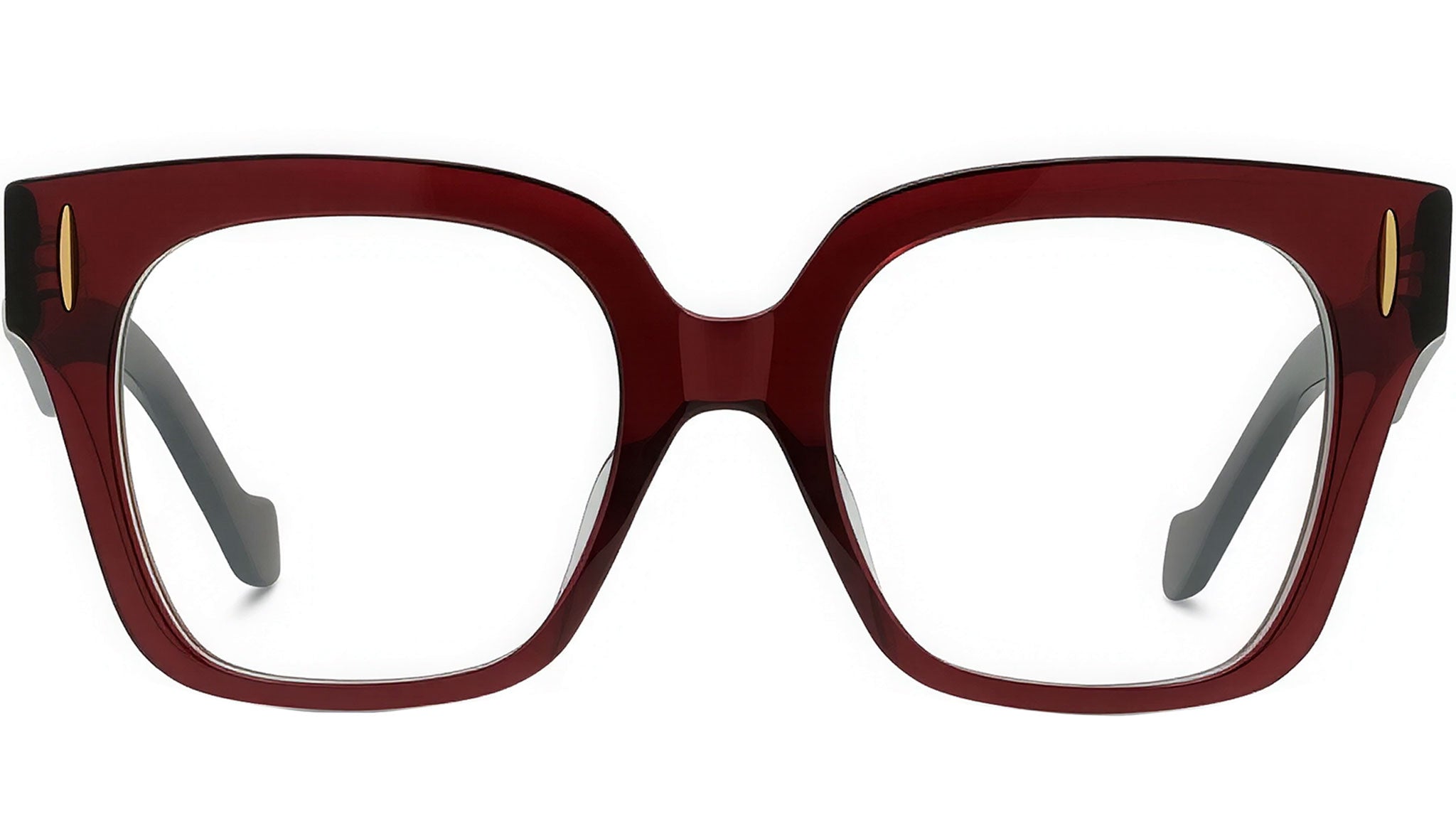 Anagram Bordeaux Geometric Sunglasses