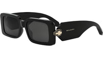 Serpenti Forever Black Rectangular Sunglasses