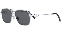 CD Link N1U Silver Rectangular Sunglasses