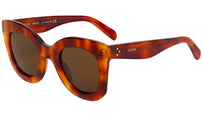 CELINE 3 Dots Blonde Havana Butterfly Sunglasses
