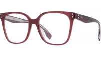 Fendi Essential Bordeaux Square Eyeglasses