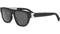 Bvlgari Aluminium Matte Black Geometric Sunglasses
