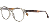 Fendi Fine Light Grey Round Eyeglasses