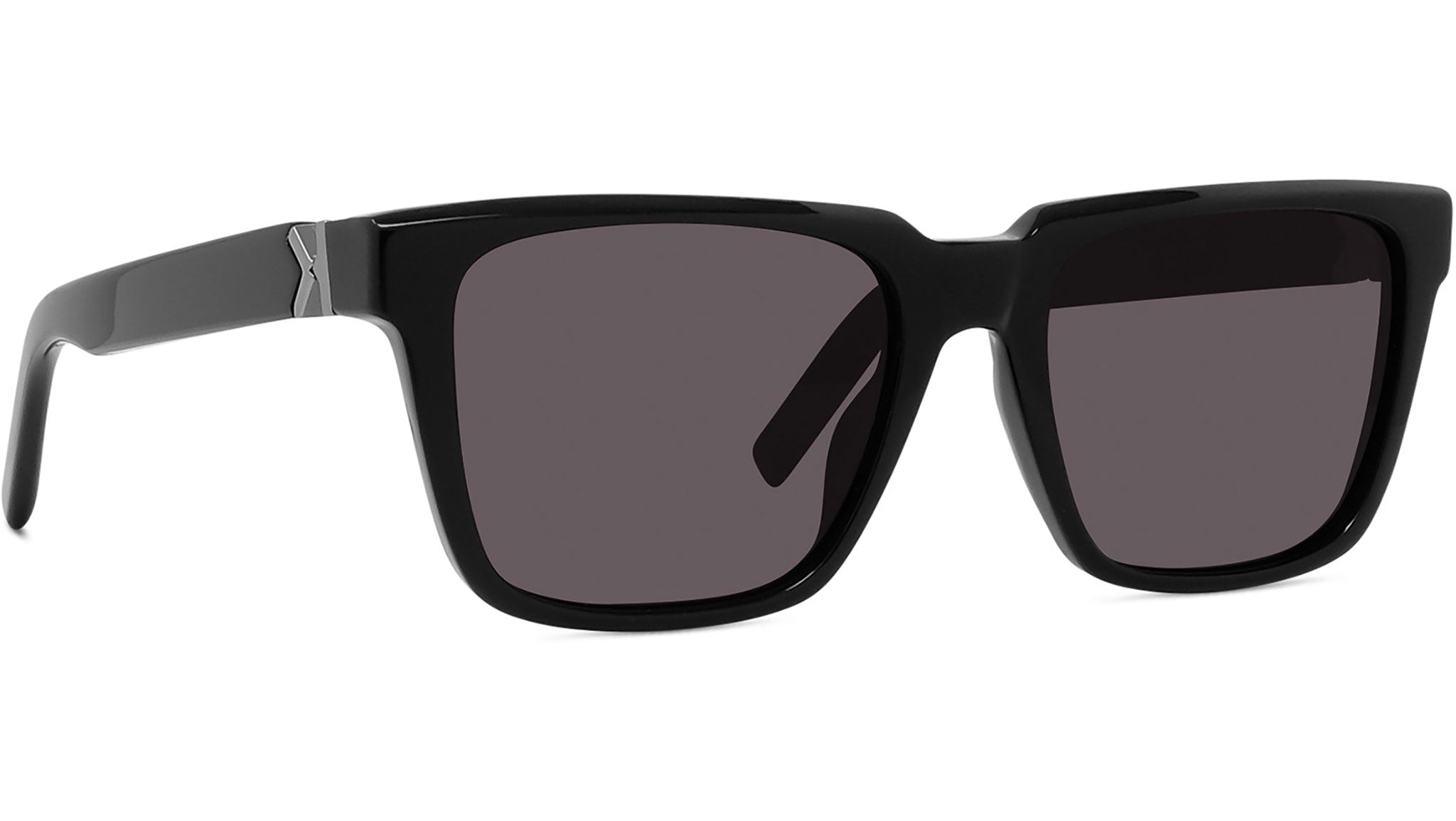 K Logo Black Square Sunglasses