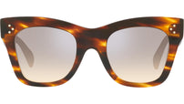 CELINE 3 Dots Brown Havana Cat Eye Sunglasses