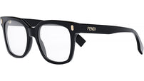 Fendi Bold Black Square Eyeglasses