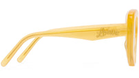 Curvy Yellow Butterfly Sunglasses