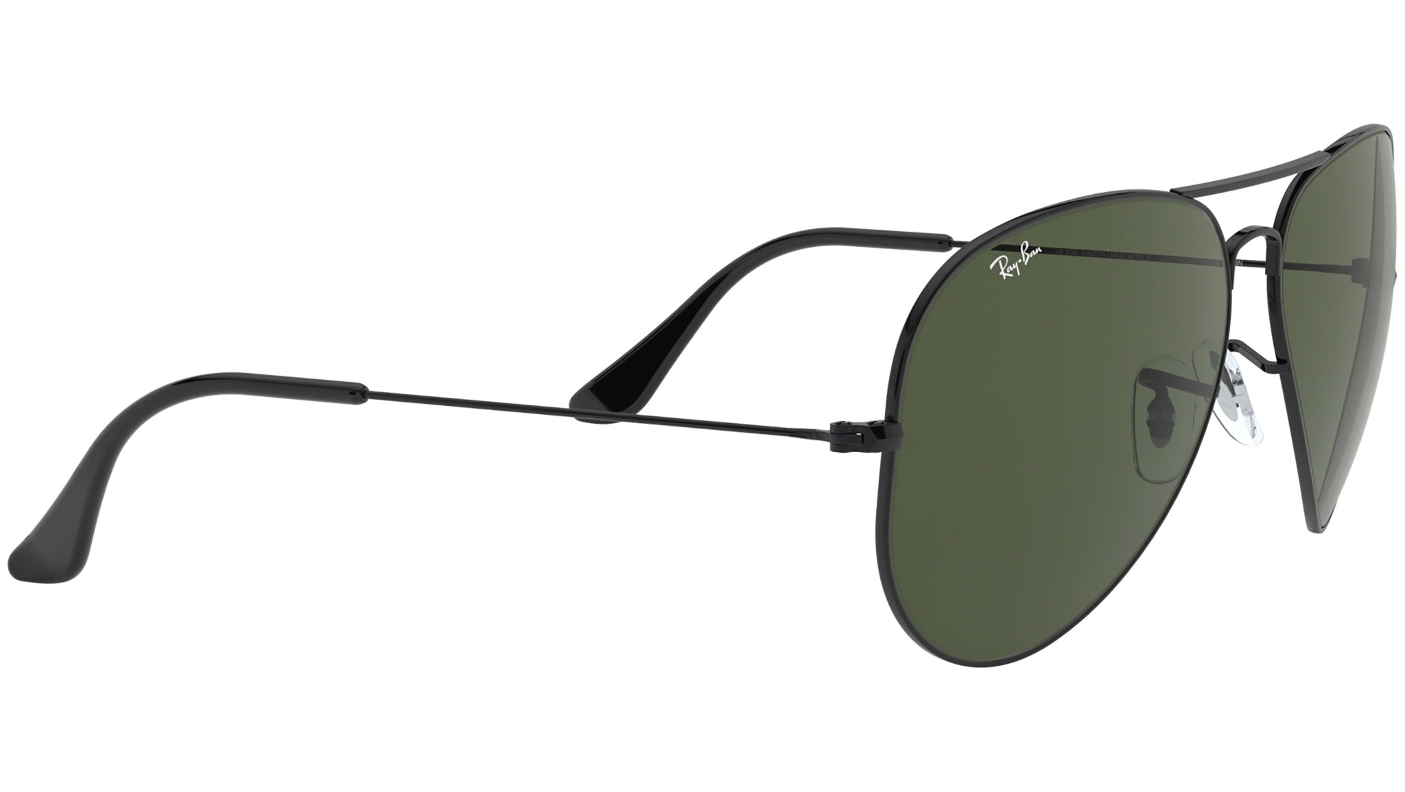 Aviator Large Metal II RB3026 L2821 Black Green